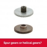 Spur gears or helical gears