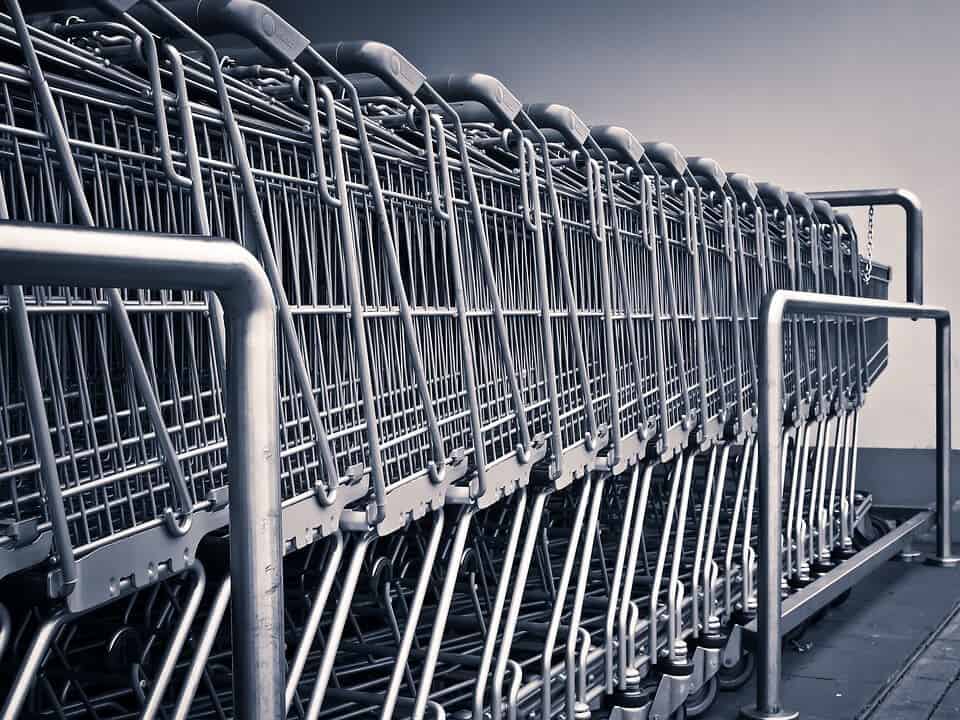 Supermarket trolleys